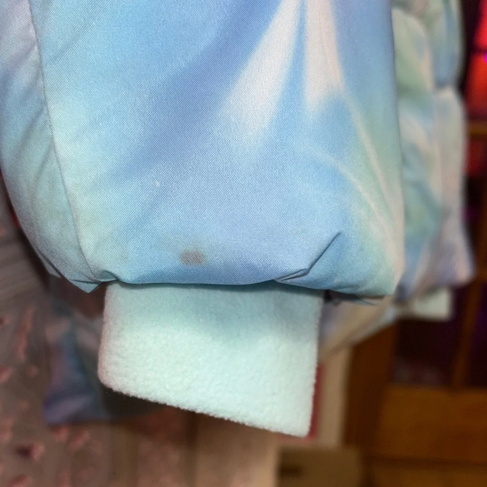 ZeroXposur Blue Swirl Puffer Jacket Size:14/16
